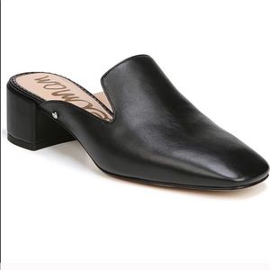 sam edelman adair leather block slip on mules